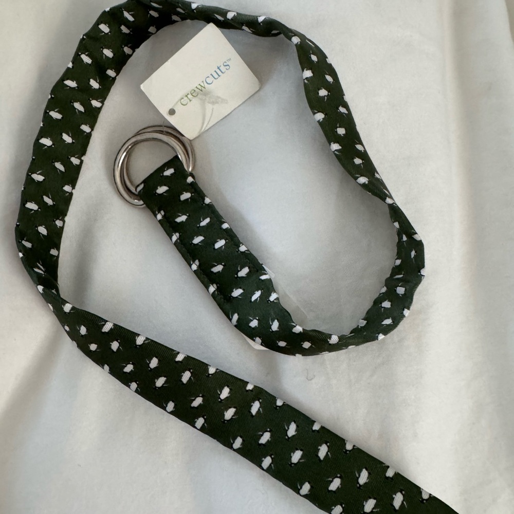 Crewcuts Green Belt with Classic Spotted Design